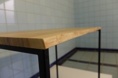 biurko drewniane jesion naturalna krawędź